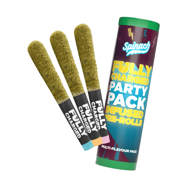 Extracts Inhaled - MB - Spinach Fully Charged Party Pack Infused Pre-Roll - Format: - Spinach