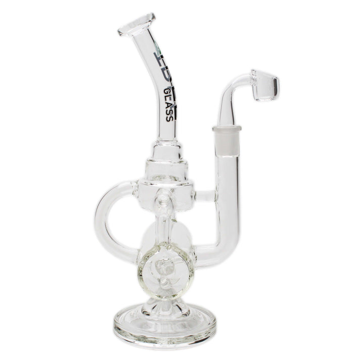 Glass Rig Tree Glass 11" Inline Cakecycler with Banger - Tree Glass