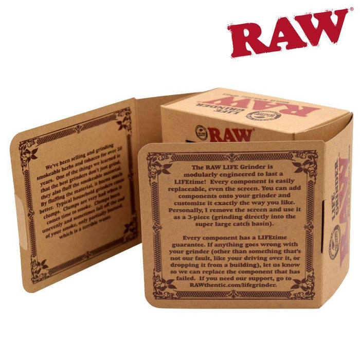 RAW Life 4-Piece Grinder Large - Raw