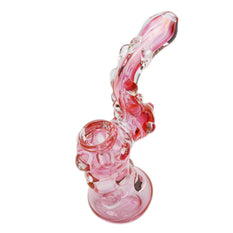 Glass Bubbler Genuine Pipe Co Gold Fumed Stand Up Bubbler - Genuine Pipe Co.