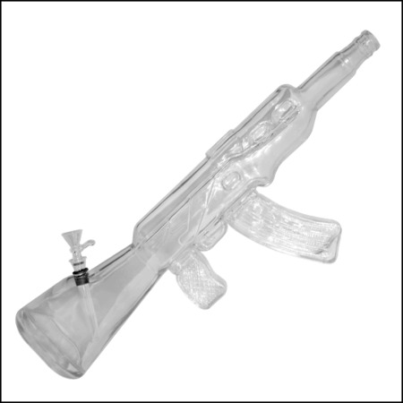 Glass Bong 20" AK-47 Shaped - Unbranded