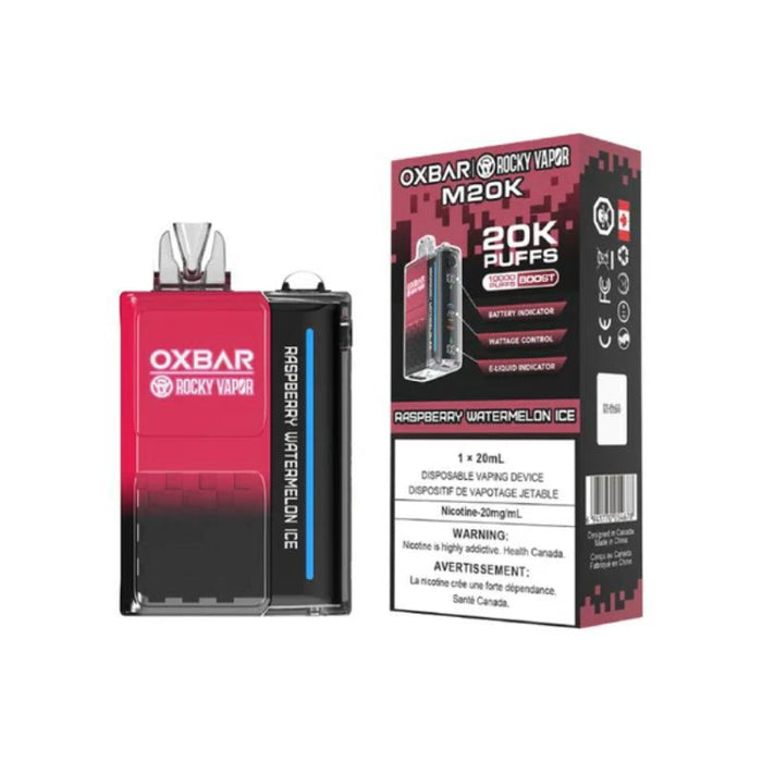 *EXCISED* RTL - Disposable Vape Oxbar M20K Raspberry Watermelon Ice