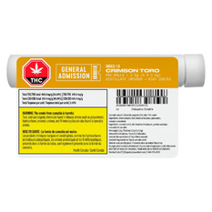 Extracts Inhaled - MB - General Admission Crimson Toro Infused Pre-Roll - Format: