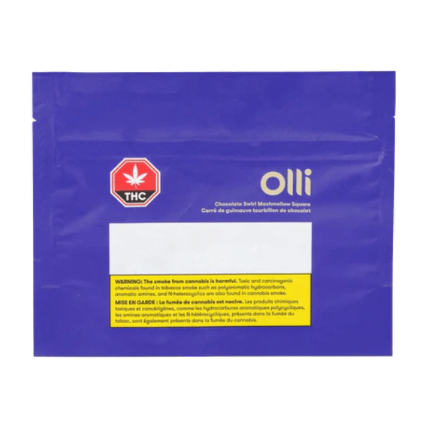 Edibles Solids - SK - Olli Chocolate Swirl 1-1 THC-CBD Marshmellow Square - Format: - Olli