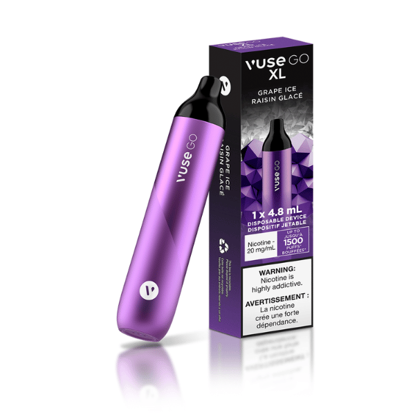 Vaping Supplies - Vuse Go XL Disposable Grape Ice - Vuse