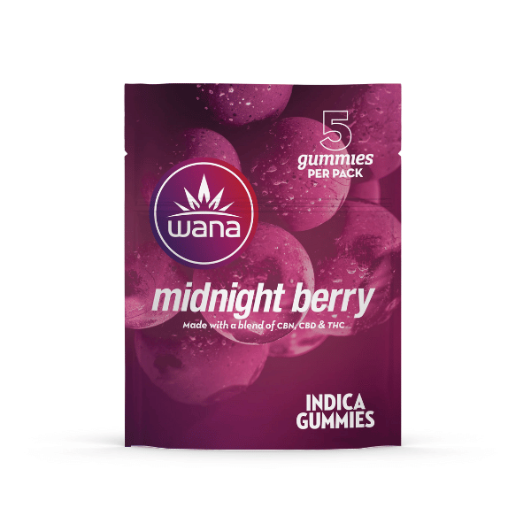 Edibles Solids - SK - Wana Classic Midnight Berry Indica 2-10-5 THC-CBD-CBN Gummies - Format: - Wana