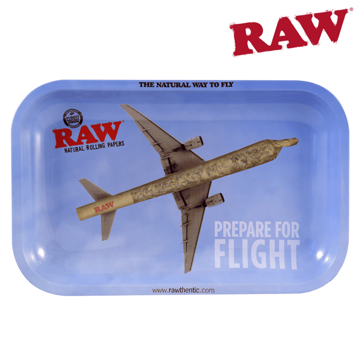 Rolling Tray Raw Flying High SM 11" x 7" x 0.8" - Raw