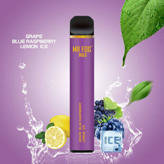 *EXCISED* RTL - Mr Fog Max 1000 Disposable Vape Grape Blue Raspberry Lemon Ice - Mr Fog