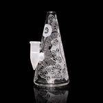 Glass Bong - Milkyway 6" Hypnotic Pyramid Rig/Bubbler - Milkyway