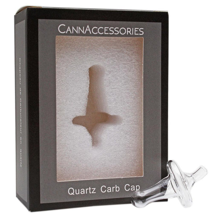CannAccessories Spinner Top Quartz Carb Cap - CannAccessories
