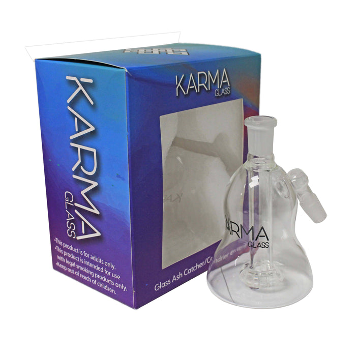 Glass Ash Catcher Karma Glass 14mm 45deg Circ - Karma
