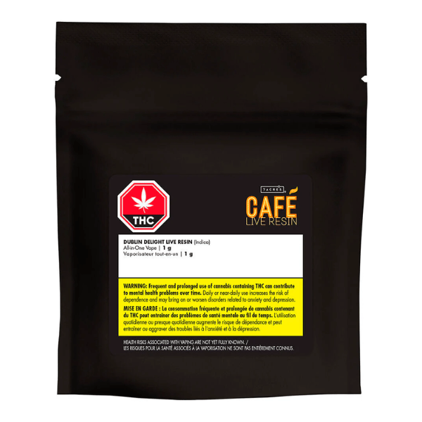 Extracts Inhaled - MB - 7Acres Cafe Dublin Delight Live Resin THC Disposable Vape - Format: