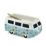 Ash Tray Ceramic Roast and Toast Bus Flower Power - Roasted and Toasted