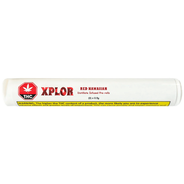 Extracts Inhaled - SK - Xplor Red Hawaiian Distillate Infused Pre-Roll - Format: - Fuego