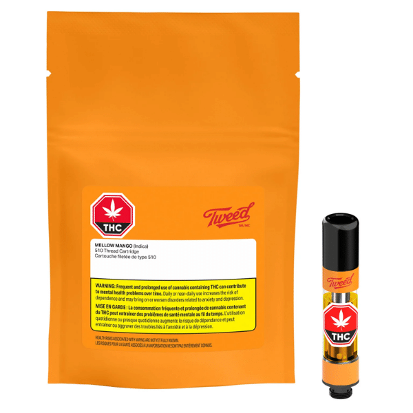 Extracts Inhaled - MB - Tweed Mellow Mango THC 510 Vape Cartrdige - Format: - Tweed