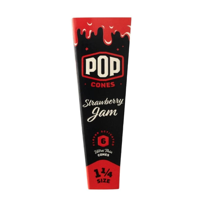 RTL - Pre-Rolled Cones Pop 1.25 6pk Strawberry Jam Flavor Tip - Pop Cones