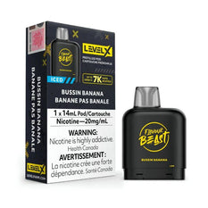 *EXCISED* RTL - Flavour Beast Level X Pods Bussin' Banana Iced 14ml - Flavour Beast