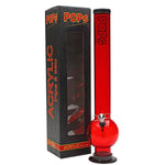 Acrylic Bong Pops 18" Bubble Base - Pops