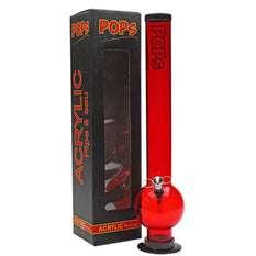 Acrylic Bong Pops 18" Bubble Base - Pops