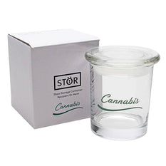 Storage Jar Stor Glass Pop Top Cannabis Design - Stor