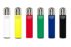 RTL - Disposable Lighters Clipper Large Solid Assorted Colors - Clipper