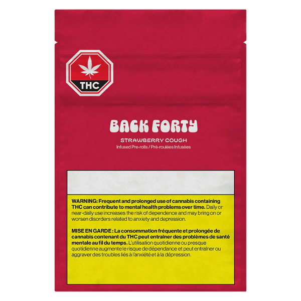 Extracts Inhaled - SK - Back Forty Strawberry Cough Infused Pre-Roll - Format: - Back Forty