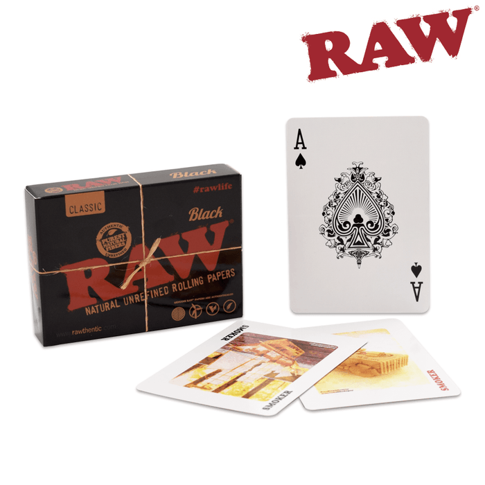 Raw Black Playing Cards - Raw