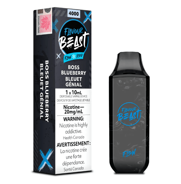 *EXCISED* RTL - Flavour Beast Flow Disposable Vape Rechargeable Bossed Blueberry Iced - Flavour Beast