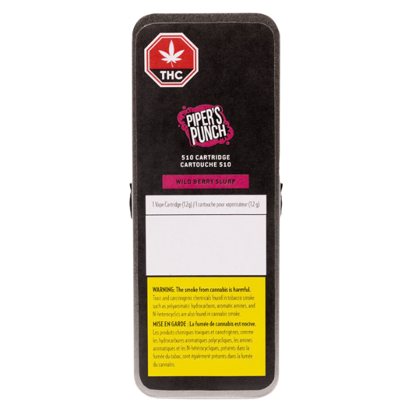 Extracts Inhaled - MB - Piper's Punch Wild Berry Slurp THC 510 Vape Cartridge - Format: