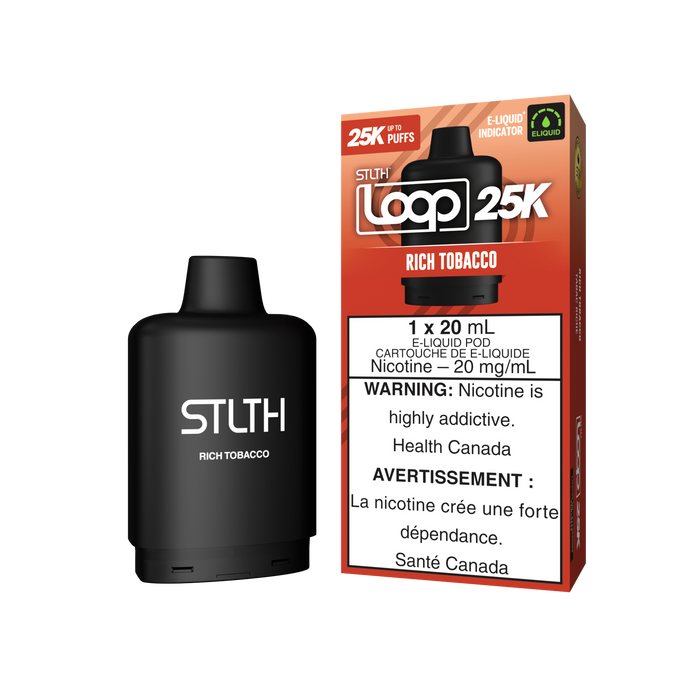 Federal *EXCISED* RTL - Nicotine Pod STLTH LOOP 25K Rich Tobacco