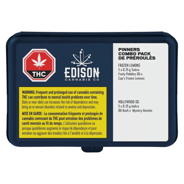 Dried Cannabis - MB - Edison Pinners Frozen Lemons + Hollywood OG Combo Pack Pre-Roll - Format: - Edison