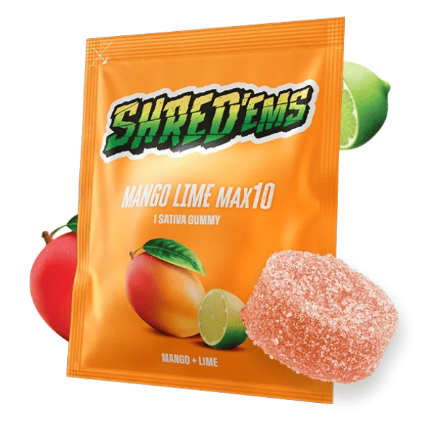 Edibles Solids - MB - Shred'Ems Mango Lime MAX10 Gummy - Format: