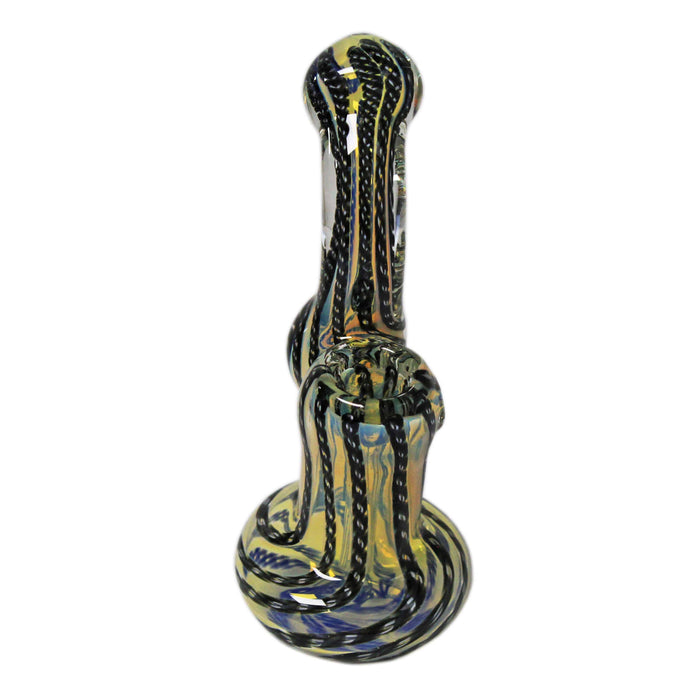 Glass Bubbler Genuine Pipe Co 6" Stand Up Vert - Genuine Pipe Co.