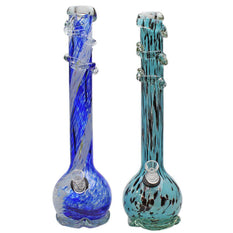 Premium Softglass Genuine Pipe Co Bong 16" Heavy Base & Worked Top - Genuine Pipe Co.