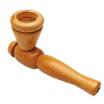 Wooden Pipe Genuine Pipe Co Light Teak - Short - Genuine Pipe Co.