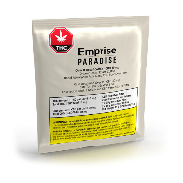 Edibles Solids - MB - Emprise in Paradise Over It Decaf Coffee CBD Beverage Mix - Format: - Emprise in Paradise
