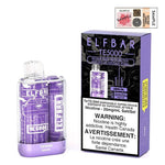 *EXCISED* RTL - Elf Bar Disposable Vape TE5000 650mAh Rechargeable Grape - Elf Bar