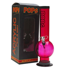 Acrylic Bong Pops 12" Bubble Base - Pops
