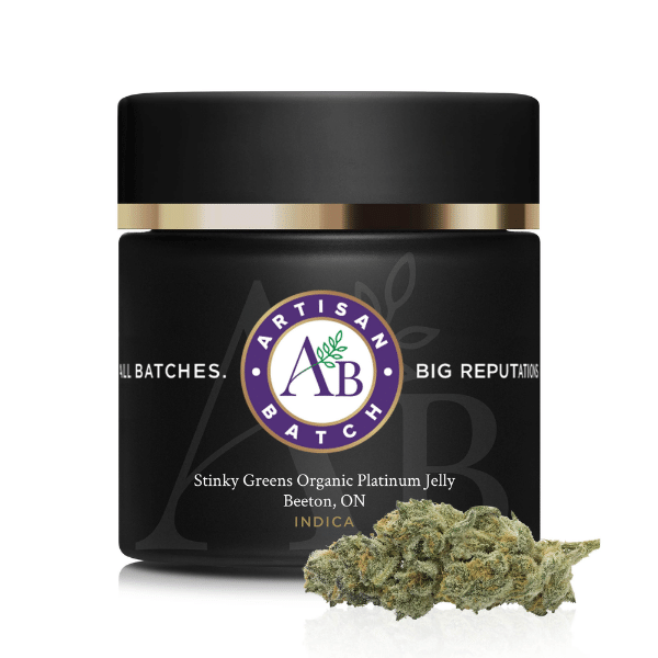 Dried Cannabis - MB - Artisan Batch Stinky Greens Platinum Jelly Flower - Format: - Artisan Batch