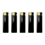 RTL - Lighters Cricket Original Electronic Black and Gold - Cricket