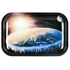 Pulsar Metal Rolling Tray - Medium - Flat Earth - Pulsar