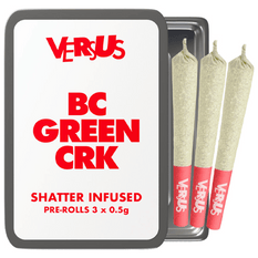 Extracts Inhaled - MB - Versus BC Green CRK Shatter Infused Pre-Roll - Format: