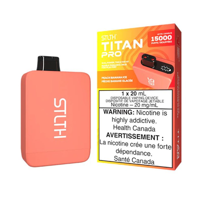 *EXCISED* RTL - Disposable Vape STLTH Titan Pro Peach Banana Ice