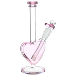 Glass Bong The Heart Grows Fonder Glass Water Pipe 9.25" - Unbranded