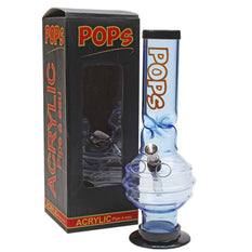 Acrylic Bong Pops 12" Ice Catcher Bubble Base - Pops