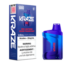 *EXCISED* RTL - Kraze 5000 Disposable Vape 5000 Puff Red Lightning - Kraze