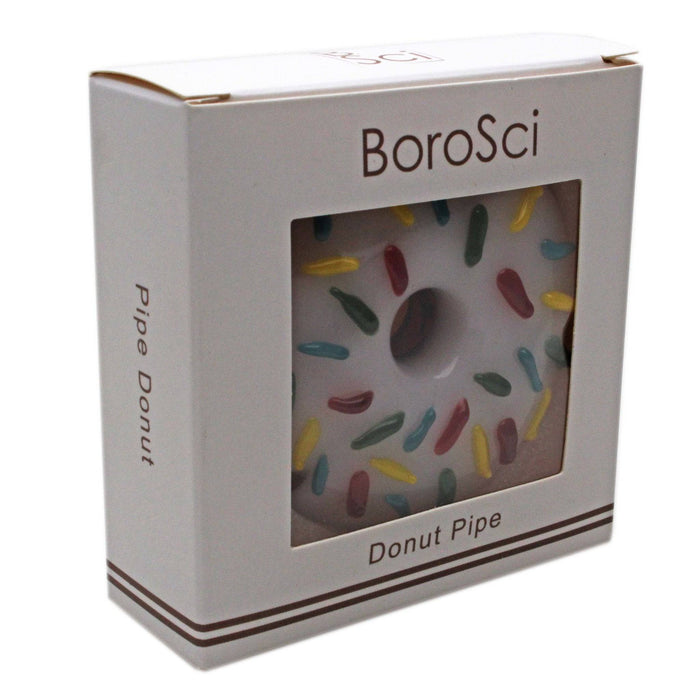 BoroSci 3" Glass Sprinkle Donut Handpipe - BoroSci