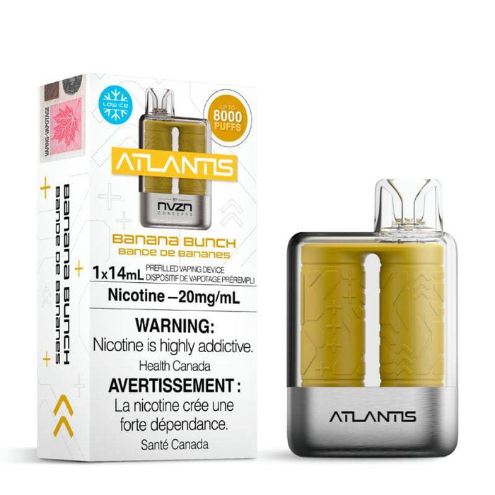 *EXCISED* RTL - Atlantis by NVZN Disposable Vape Rechargeable Banana Bunch - NVZN