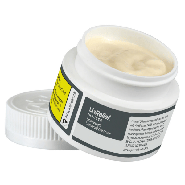 Cannabis Topicals - SK - LivRelief Infused CBD Extra Strength Transdermal Cream - Format: - LivRelief