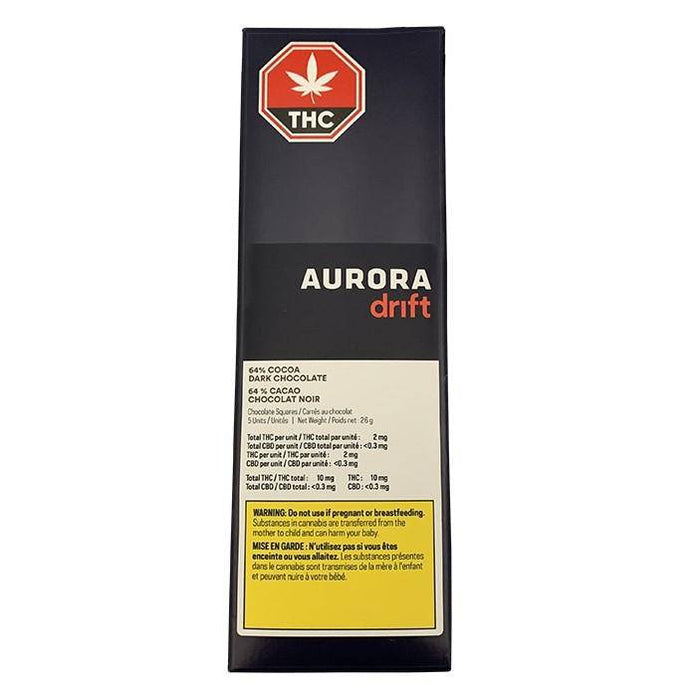 Edibles Solids - MB - Aurora Drift Dark Chocolate THC 64% Cocoa - Format: - Aurora Drift